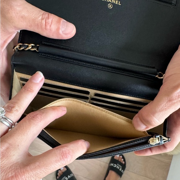 Chanel Wallet On Chain EXTREMELY RARE Lucky Charms Black Calfskin Crossbody Bag - Picture 12 of 16